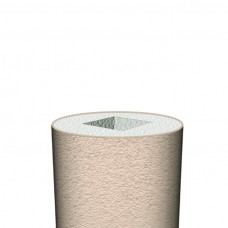Декоративная колонна фасадный декор Prestige Decor тело гладкое LC 102-2 Half (2.00м)